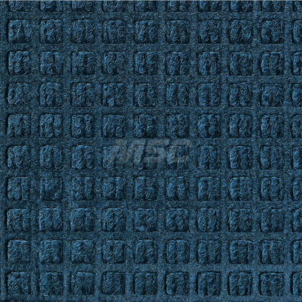 M + A Matting - Entrance Matting; Indoor or Outdoor: Indoor & Outdoor ; Traffic Type: Heavy/High Traffic ; Surface Material: Solution Dyed PET ; Base Material: SBR Rubber ; Surface Pattern: Raised Waffle ; Color: Navy Blue - Exact Industrial Supply