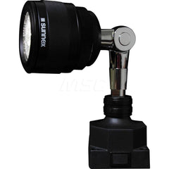 Sunnex Lighting - Task Lights; Fixture Type: General Purpose ; Color: Black ; Lamp Type: Integrated LED ; Mounting Type: Base Mount ; Adjustable Arm Type: Pivot ; Arm Length (mm): 63 - Exact Industrial Supply