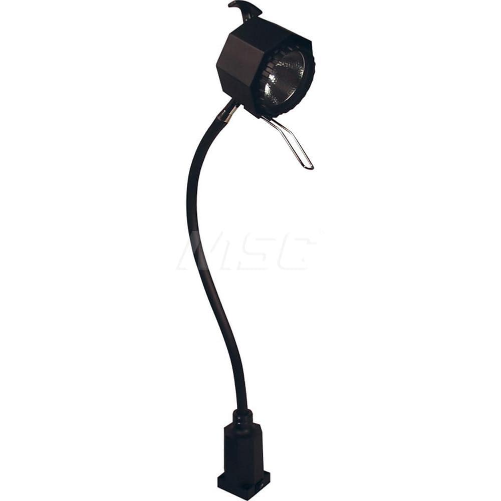 Sunnex Lighting - Task Lights; Fixture Type: General Purpose ; Color: Black ; Lamp Type: Halogen ; Mounting Type: Base Mount ; Adjustable Arm Type: Gooseneck ; Arm Length (mm): 500 - Exact Industrial Supply