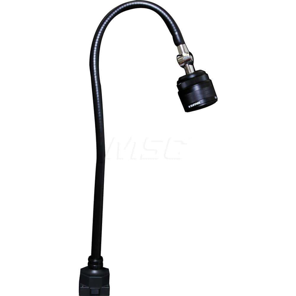 Sunnex Lighting - Task Lights; Fixture Type: General Purpose ; Color: Black ; Lamp Type: Integrated LED ; Mounting Type: Base Mount ; Adjustable Arm Type: Gooseneck ; Arm Length (mm): 500 - Exact Industrial Supply