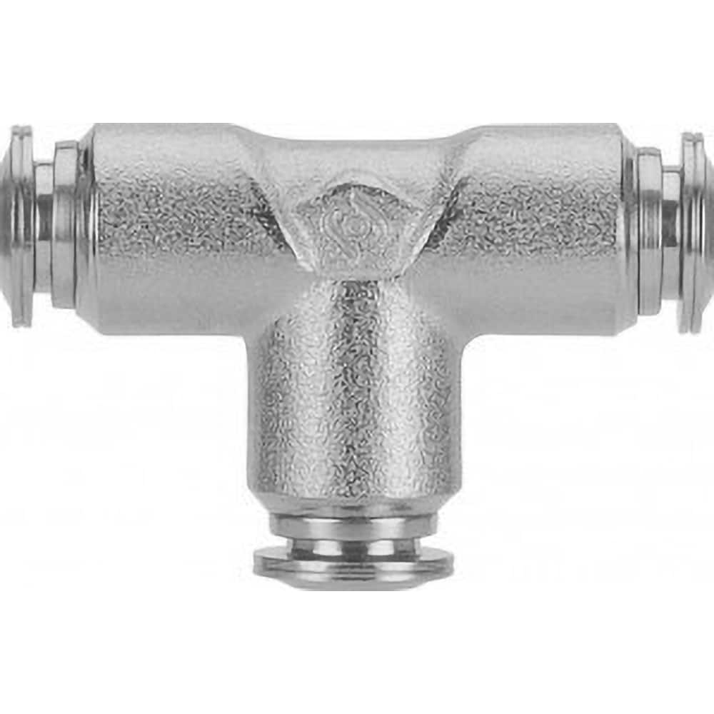Aignep USA - Metal Push-To-Connect Tube Fittings; Type: Equal Union Tee ; Tube Outside Diameter (mm): 6 ; Maximum Working Pressure: 290.000 ; Connection Style: Push to Connect ; Connection Type: Push to Connect ; Material: 316L Stainless Steel