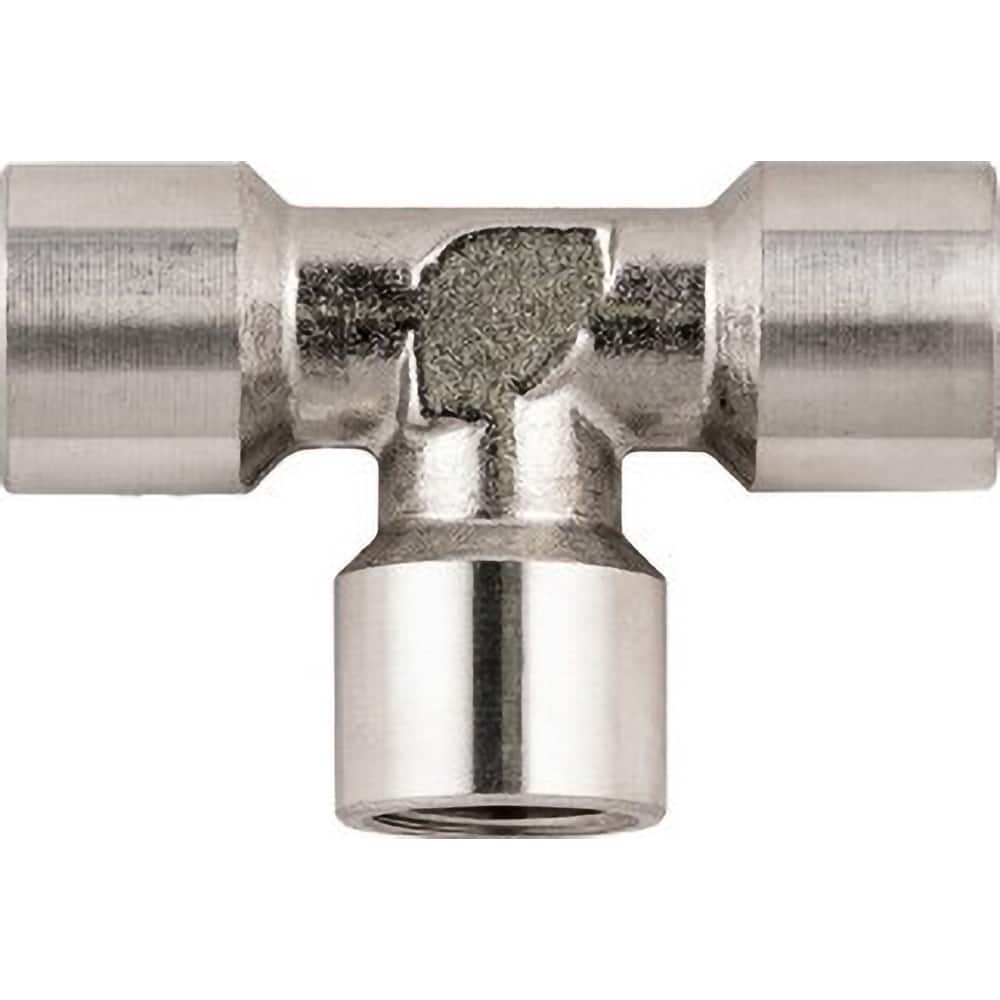 Aignep USA - Stainless Steel Pipe Fittings; Type: Female Tee ; Fitting Size: 1/2 ; End Connections: BSPP ; Material Grade: 316L Stainless Steel ; Pressure Rating (psi): 290