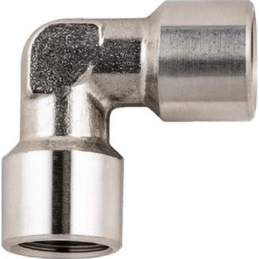 Aignep USA - Stainless Steel Pipe Fittings; Type: Female x Female Elbow ; Fitting Size: 1/2 ; End Connections: BSPP ; Material Grade: 316L Stainless Steel ; Pressure Rating (psi): 290