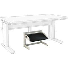 BOSTONtec - Workbench & Workstation Accessories; Type: Footrest ; For Use With: 48" BOSTONtec; 60" BOSTONtec; 72" BOSTONtec ; Height: 14 (Inch); Depth (Inch): 12 ; Width (Inch): 24 ; Color: Black - Exact Industrial Supply