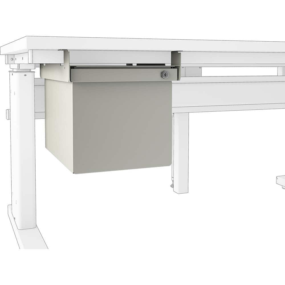 BOSTONtec - Workbench & Workstation Accessories; Type: Workbench Drawer ; For Use With: 48" BOSTONtec; 60" BOSTONtec; 72" BOSTONtec ; Height: 12 (Inch); Depth (Inch): 18 ; Width (Inch): 12 ; Load Capacity (Lb.): 60.000 - Exact Industrial Supply