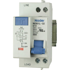 Automation Systems Interconnect - Circuit Breakers; Circuit Breaker Type: Ground Fault Circuit Breaker ; Amperage: 10 ; Number of Poles: 1 ; Breaking Capacity: 4.5kA @230/240VAC ; Tripping Mechanism: Thermal-Magnetic ; Terminal Connection Type: Screw - Exact Industrial Supply