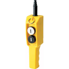 Automation Systems Interconnect - Pushbutton Switch Accessories; Switch Accessory Type: Pushbutton Operator ; For Use With: Hoists; Cranes ; Pushbutton Type: Flush ; Pushbutton Shape: Round ; Color: Yellow ; Operator Illumination: NonIlluminated - Exact Industrial Supply