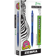 Zebra Pen - Pens & Pencils; Type: Ball Point Pen ; Color: Blue ; Tip Type: 1.0MM - Exact Industrial Supply