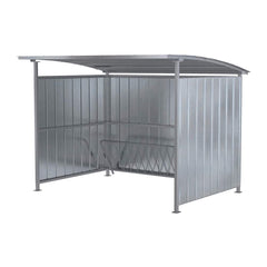 Vestil - Shelters; Type: Horizontal Storage Shed ; Width (Feet): 10.00 ; Depth: 95.50 ; Height (Feet): 7'5" ; Color: Silver ; Style: Multi-Duty - Exact Industrial Supply