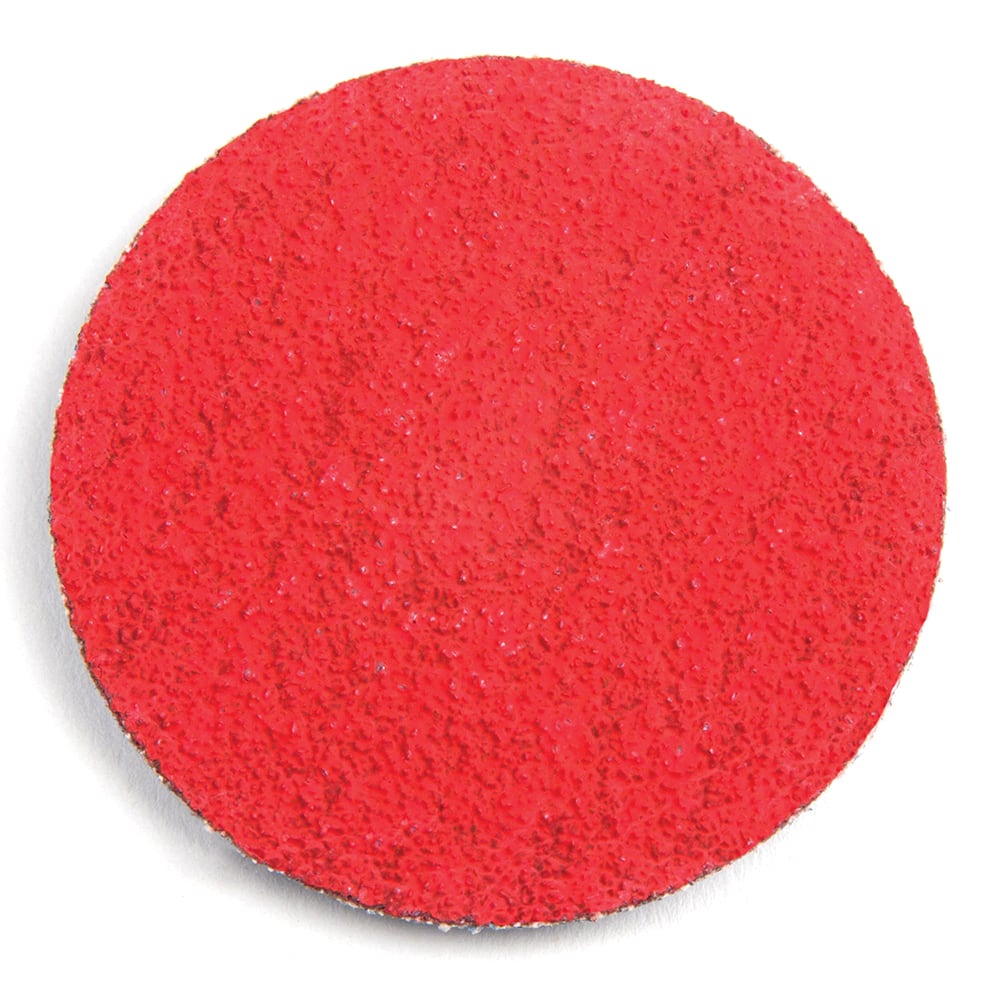 Superior Abrasives - Quick Change Discs; Disc Diameter (Inch): 1-1/2 ; Attaching System: Type R ; Abrasive Type: Coated ; Abrasive Material: Ceramic ; Grit: 40 ; Backing Material: Polyester - Exact Industrial Supply