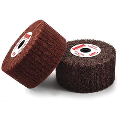 Superior Abrasives - Mounted Flap Wheels; Abrasive Type: Non-Woven ; Outside Diameter (Inch): 4 ; Face Width (Inch): 2 ; Abrasive Material: Aluminum Oxide ; Grade: Fine ; Mounting Type: Arbor - Exact Industrial Supply