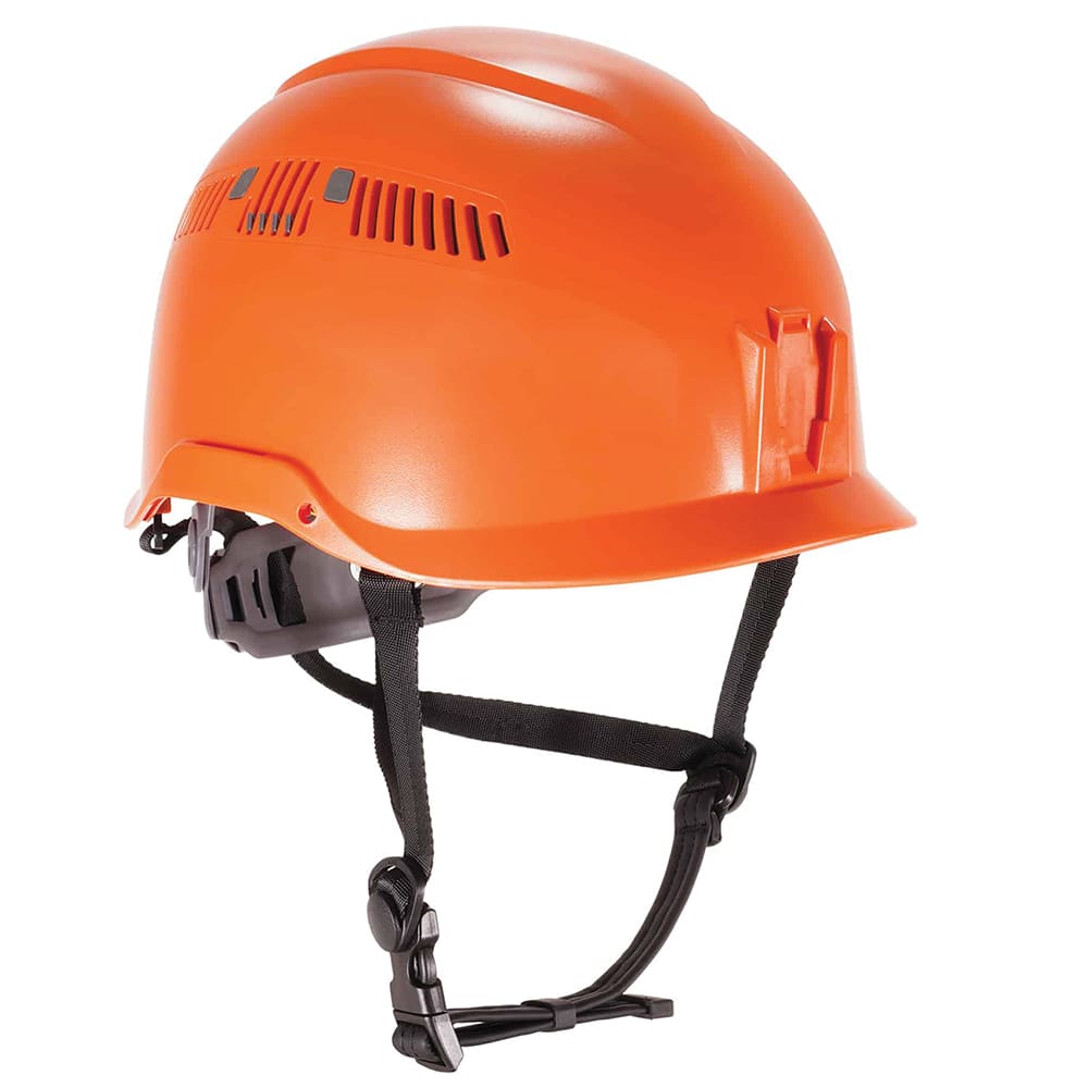 Ergodyne - Hard Hats; Type: Short Brim ; Adjustment: Adjustable ; Suspension Type: 6-Point ; ANSI Type: I ; Class Rating: C ; Material: Plastic - Exact Industrial Supply