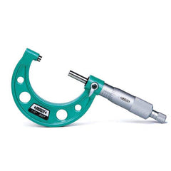 Insize USA LLC - Mechanical Outside Micrometers; Minimum Measurement (Inch): 9 ; Minimum Measurement (Decimal Inch): 9 ; Maximum Measurement (Decimal Inch): 10 ; Graduation (Decimal Inch): 0.0001 ; Features: None ; Thimble Type: Ratchet Stop - Exact Industrial Supply