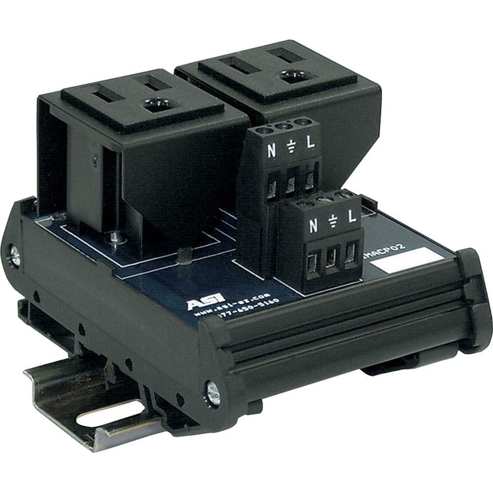 Automation Systems Interconnect - Interface Relay Modules; Input Amperage (mA): 15 ; Input Amperage: 0.01 ; Coil Voltage: 120 VAC ; Mounting Type: DIN Rail ; For Use With: Providing AC outlet in a Panel - Exact Industrial Supply
