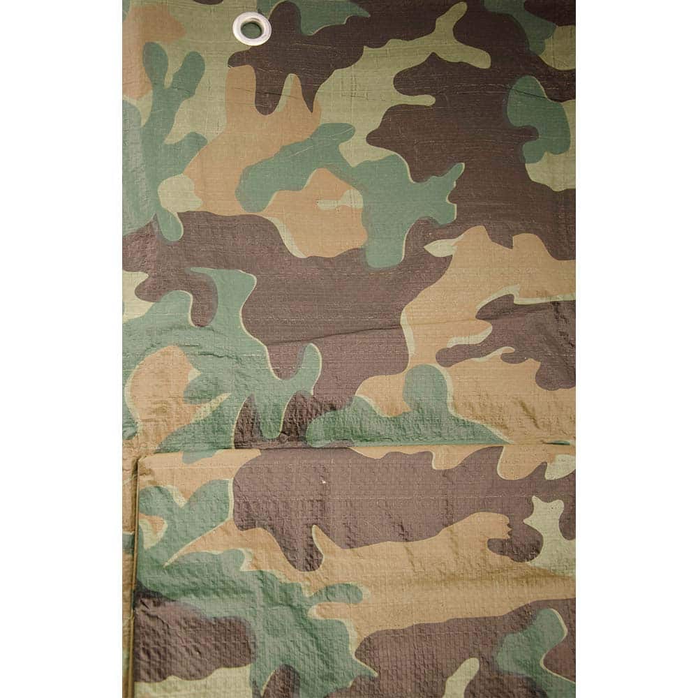 Erickson Manufacturing - Tarps & Dust Covers; Material: Polyethylene ; Width (Feet): 10.00 ; Grommet: Yes ; Color: Blue ; Length: 12