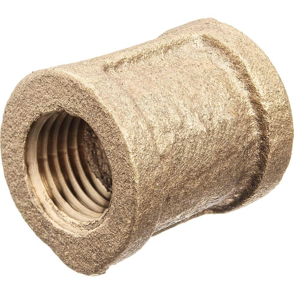 USA Sealing - Brass & Chrome Pipe Fittings; Type: Coupling ; Fitting Size: 4 x 4 ; End Connections: FNPT x FNPT ; Material: Brass ; Pressure Rating (psi): 125 ; Finish/Coating: Uncoated - Exact Industrial Supply