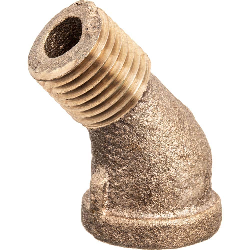 USA Sealing - Brass & Chrome Pipe Fittings; Type: 45 Street Elbow ; Fitting Size: 2 x 2 ; End Connections: FNPT x MNPT ; Material: Brass ; Pressure Rating (psi): 125 ; Finish/Coating: Uncoated - Exact Industrial Supply