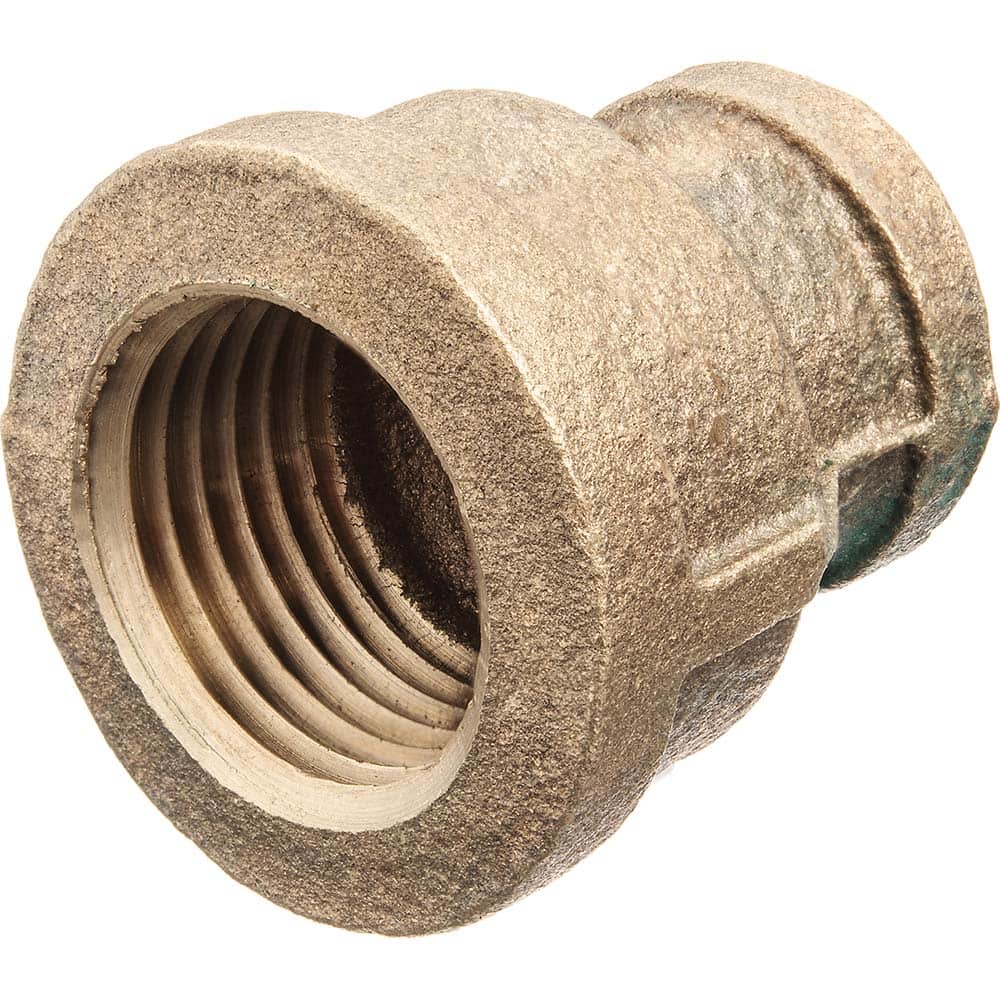 USA Sealing - Brass & Chrome Pipe Fittings; Type: Reducing Coupling ; Fitting Size: 2-1/2 x 1-1/4 ; End Connections: FNPT x FNPT ; Material: Brass ; Pressure Rating (psi): 125 ; Finish/Coating: Uncoated - Exact Industrial Supply