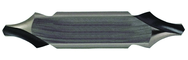 3.15mm x 56mm OAL 60° HSS Center Drill with Flat-Bright Form R - Exact Industrial Supply