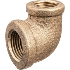USA Sealing - Brass & Chrome Pipe Fittings; Type: Reducing Elbow ; Fitting Size: 2 x 1/2 ; End Connections: FNPT x FNPT ; Material: Brass ; Pressure Rating (psi): 125 ; Finish/Coating: Uncoated - Exact Industrial Supply