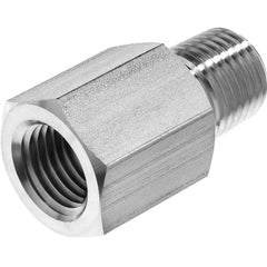 USA Sealing - Stainless Steel Pipe Fittings; Type: Adapter ; Fitting Size: 1 x 1 ; End Connections: FBSPT x MNPT ; Material Grade: 316 ; Pressure Rating (psi): 4400 - Exact Industrial Supply