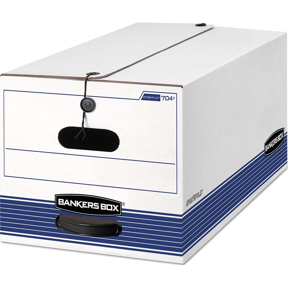 BANKERS BOX - Compartment Storage Boxes & Bins; Type: Storage Box ; Number of Compartments: 1.000 ; Overall Width: 12 ; Overall Depth: 24-1/8 (Inch); Overall Height (Inch): 10-1/4 ; Color: White - Exact Industrial Supply