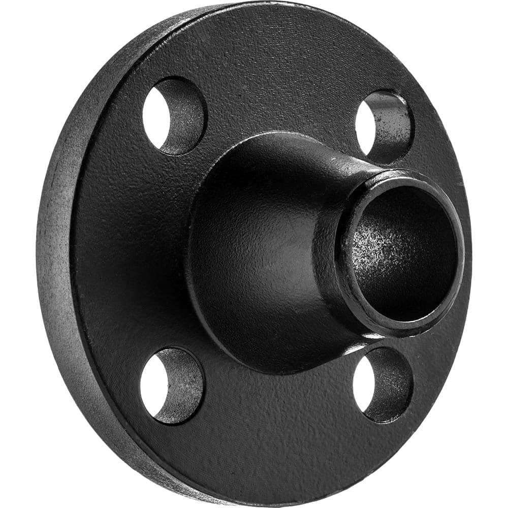 USA Sealing - Black & Galvanized Flanges; Style: Weld-Neck ; Pipe Size: 1/2 (Inch); Outside Diameter (Inch): 4-3/4 ; Distance Across Bolt Hole Centers: 3-1/4 (Inch); Pressure Rating (psi): 1500 ; Number of Holes: 4.000 - Exact Industrial Supply