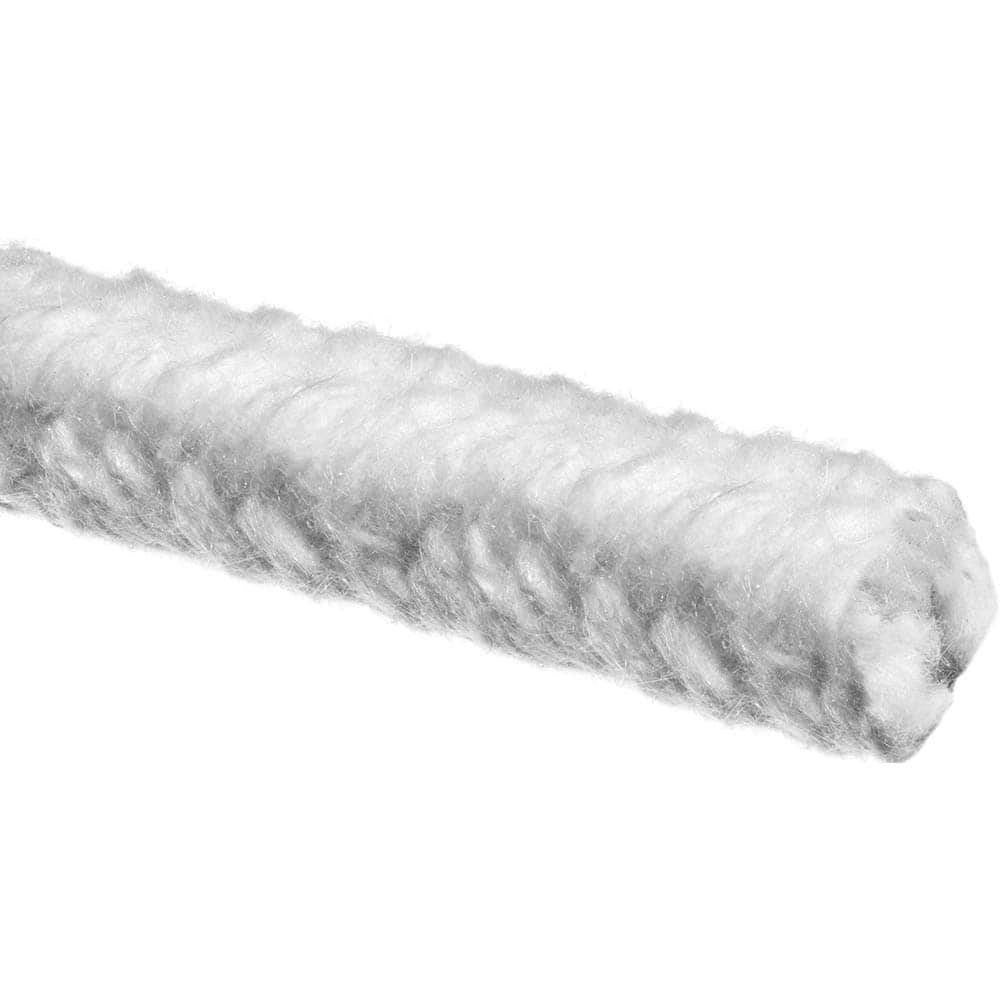 USA Sealing - Rope Gasketing; Material: Ceramic Fiber ; Width (Inch): 3/4 ; Color: White - Exact Industrial Supply