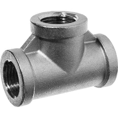 USA Sealing - Stainless Steel Pipe Fittings; Type: Tee ; Fitting Size: 1-1/4 x 1-1/4 x 1-1/4 ; End Connections: FBSPP x FBSPP x FBSPP ; Material Grade: 316 ; Pressure Rating (psi): 150 - Exact Industrial Supply