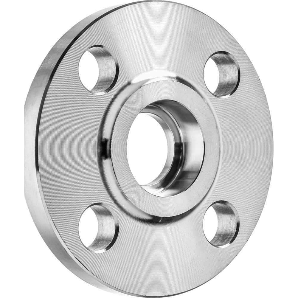 USA Sealing - Stainless Steel Pipe Flanges; Style: Socket-Connect ; Pipe Size: 1/2 (Inch); Outside Diameter (Inch): 4-3/4 ; Material Grade: 316 ; Distance Across Bolt Hole Centers: 3-1/4 (Inch); Number of Bolt Holes: 4.000 - Exact Industrial Supply