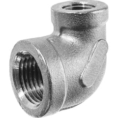 USA Sealing - Aluminum Pipe Fittings; Type: Elbow Reducer ; Fitting Size: 2 x 1-1/2 ; End Connections: FNPT x FNPT ; Material Grade: Class 150 ; Pressure Rating (psi): 150 - Exact Industrial Supply