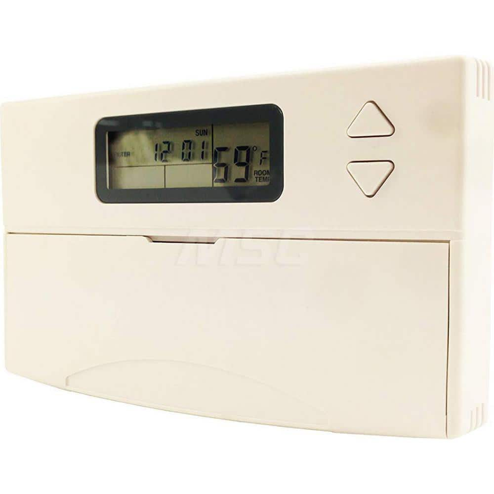 Thermostats; Thermostat Type: 1 Heat, 1 Cool; Style: 1 Heat, 1 Cool; Minimum Temperature (F): 50; Maximum Temperature: 90; Minimum Voltage: 24; Maximum Voltage: 24; Amperage: 1