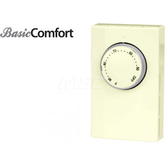 Thermostats; Thermostat Type: Line Voltage Wall Thermostat; Style: Heat Only; Minimum Temperature (F): 41; Maximum Temperature: 90; Minimum Voltage: 120; Maximum Voltage: 277; Amperage: 22; For Use With: Wall, Baseboard, and Cove Heaters; Control Type: Di