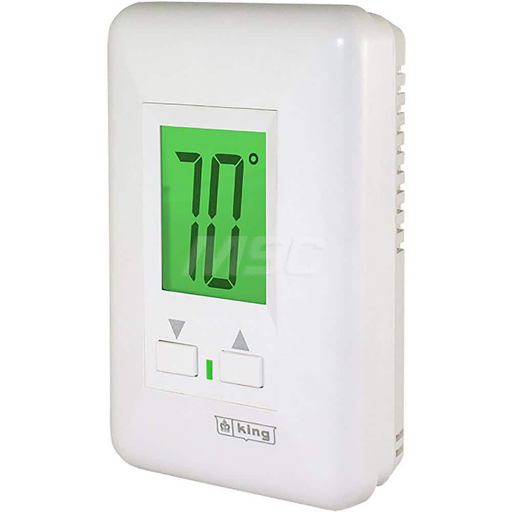 Thermostats; Thermostat Type: Hydronic Thermostat; Style: Heat Only; Minimum Temperature (F): 40; Maximum Temperature: 95; Minimum Voltage: 120; Maximum Voltage: 120; Amperage: 12.5; For Use With: Hydronic Heaters; Control Type: Push Button; Thermostat Co