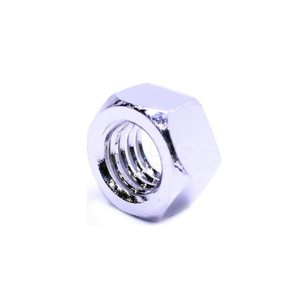 Hex Nut: Grade 18-8 Stainless Steel, NL-19 Finish Right Hand Thread, 1-1/8″ Across Flats, 2B, ANSI B18.2.2