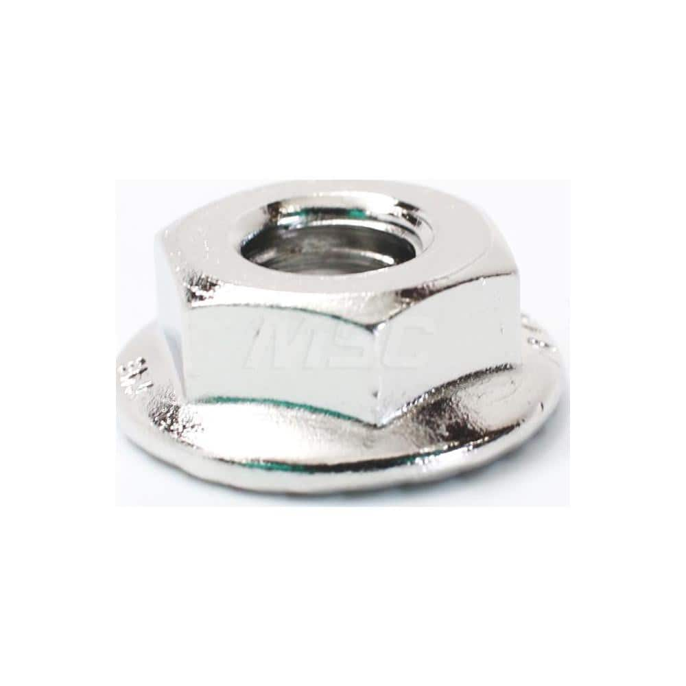 Flange Nuts; Nut Type: Flange Nut; Material: Stainless Steel; Thread Size: #8-32; Flange Diameter (Decimal Inch): 0.3440; Flange Height (Decimal Inch): 0.1710; Flange Height: 0.1710; Nut Height (Decimal Inch): 0.1710; Material Grade: 316; Thread Direction