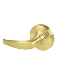 Lever Locksets; Type: Cylindrical Lock; Key Type: Keyless; Strike Type: Curved Lip Strike; Finish/Coating: Satin Brass; Material: Metal; Material: Metal; Door Thickness: 1.75 in; Backset: 2.75 in; Cylinder Type: No Keyway; Minimum Order Quantity: Metal; M