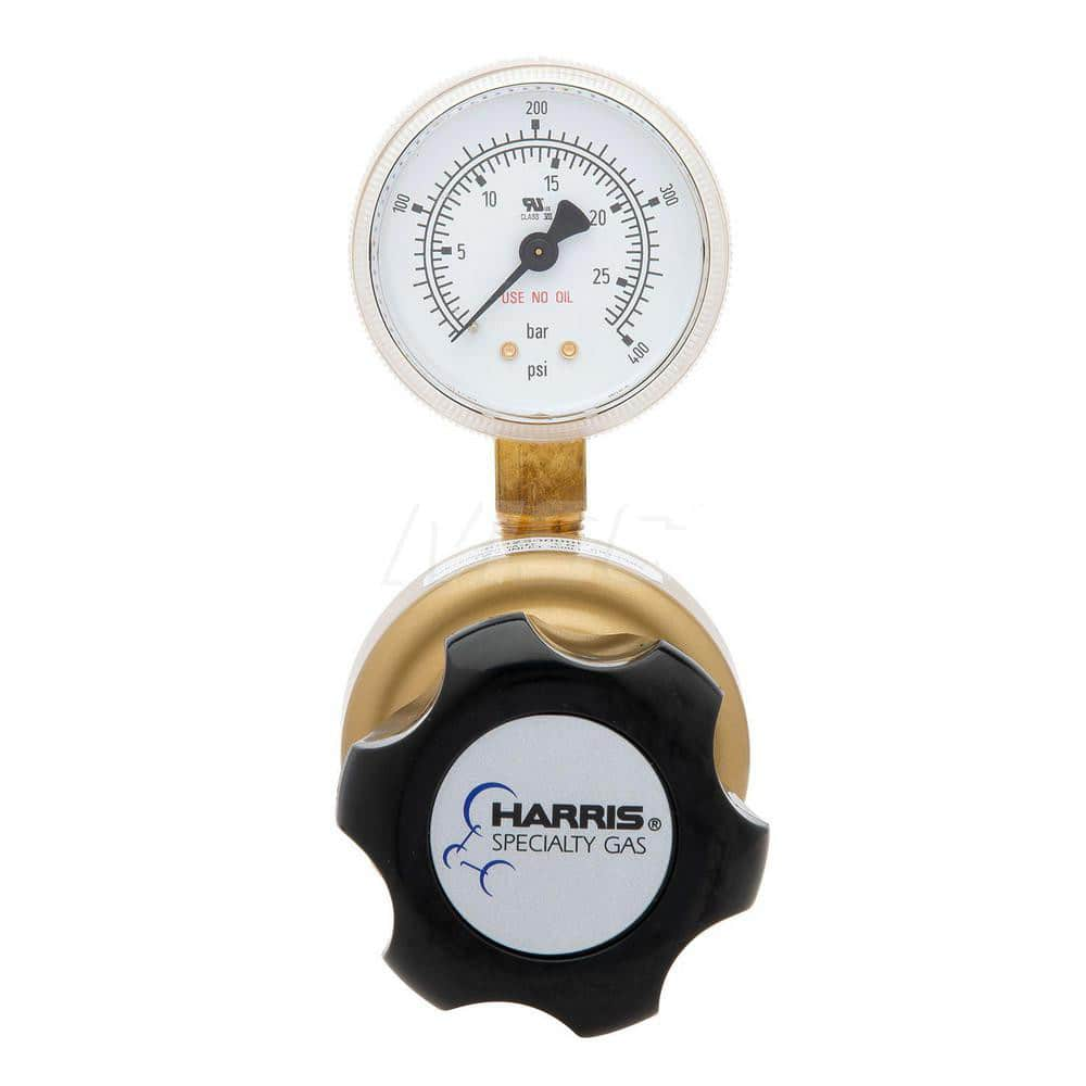 Model 403 General Purpose Brass Nitrogen, Argon, Carbon Dioxide Line Regulator 0-250 PSIG General purpose line regulator, 250 PSI with gauge and internal relief valve