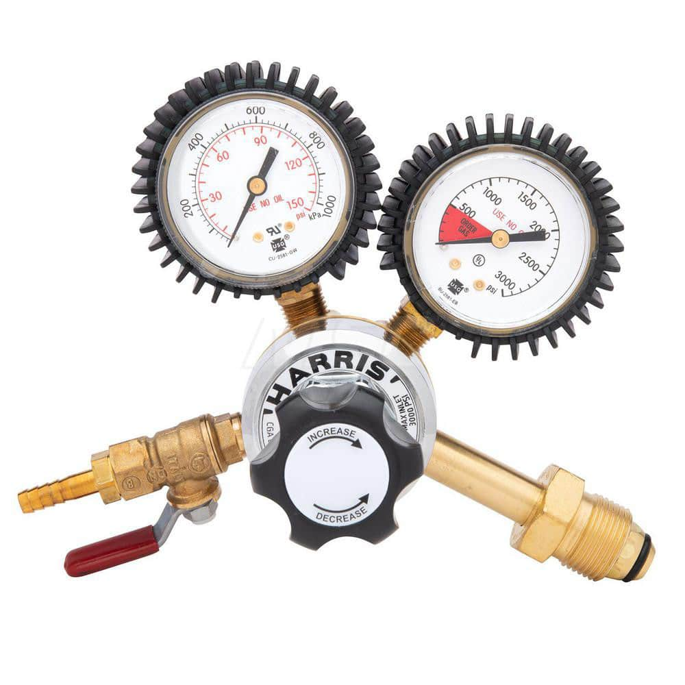 Model 201 Brass Carbon Dioxide Preset Beverage Regulator 0-60 PSIG