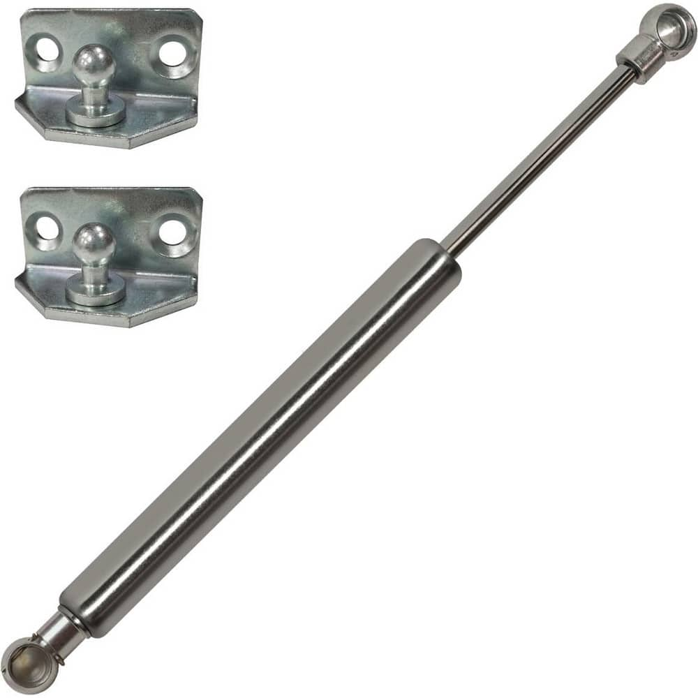 Hydraulic Dampers & Gas Springs; Fitting Type: None; Material: Stainless Steel; Extended Length: 20.00; Load Capacity: 60 lb; 270 N; Rod Diameter (Decimal Inch): 8 mm; Tube Diameter: 19.000; End Fitting Connection: Metal Ball Socket; Compressed Length: 30