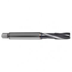 3/8-24 2B 4-Flute PM Cobalt Semi-Bottoming 15 degree Spiral Flute Tap-TiCN - Exact Industrial Supply