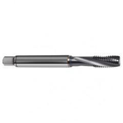 7/16-20 2B 4-Flute PM Cobalt Semi-Bottoming 15 degree Spiral Flute Tap-TiCN - Exact Industrial Supply