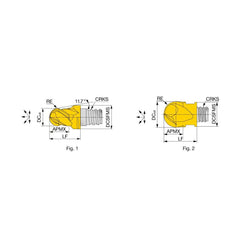 Ball End Mill Heads; Mill Diameter (mm): 8.00; Mill Diameter (Decimal Inch): 0.3150; Number of Flutes: 4; Length of Cut (mm): 5.0000; Connection Type: S05; Overall Length (mm): 10.0000; Material: Solid Carbide; Finish/Coating: TiAlN; Cutting Direction: Ri