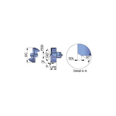 Replaceable Drill Tip:  DMF157 AH9130,  180 &deg N/A TiAlN Finish,  No