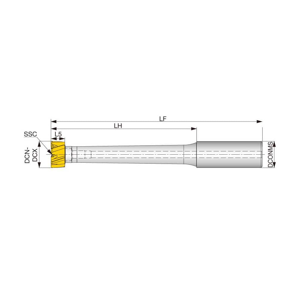 Modular Reamer Bodies; Clamping Method: Axial; Shank Diameter (mm): 0.6250; Shank Length (Decimal Inch): 1.8897 in; Overall Length (Decimal Inch): 3.78; Overall Length (mm): 3.78; Cutting Direction: Neutral; Shank Length (mm): 1.8897 in