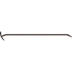 Pry Bars; Prybar Type: Rocker Bar; End Angle: Offset; End Style: Claw; Material: Steel; Bar Shape: Hex; Overall Length (Inch): 48; Color: Black; Overall Length: 48.00