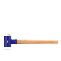 Dead Blow Hammers; Head Weight (Lb): 2.375; Head Weight Range: 26 oz. and Larger; Head Material: Plastic; Overall Length Range: 18″ - 23.9″; Handle Material: Wood; Head Color: White; Blue; Overall Length (Inch): 18.3750