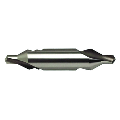 #4 × 57 mm OAL 60 Degree HSS Center Drill Form A Bright - Exact Industrial Supply