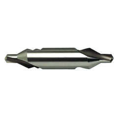 #4 × 57 mm OAL 60 Degree HSS Center Drill Form A Bright - Exact Industrial Supply