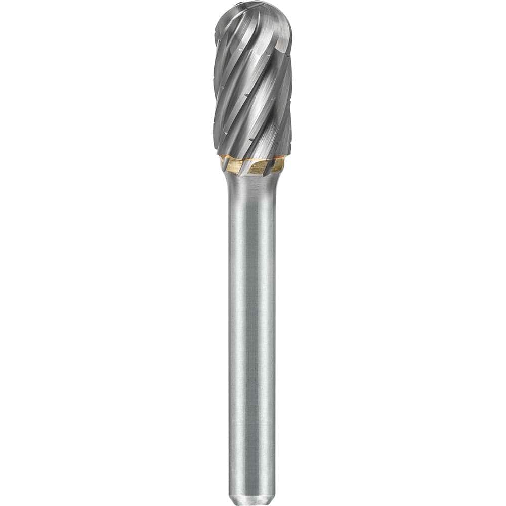 SGS Pro - SC-2, 5/16" Cut Diam, 1/4" Shank Length, NG6, Tungsten Carbide Cylinder Burr with Radius - Exact Industrial Supply